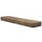 Walnut Brown Large Rustic Wood Floating Wall Shelf